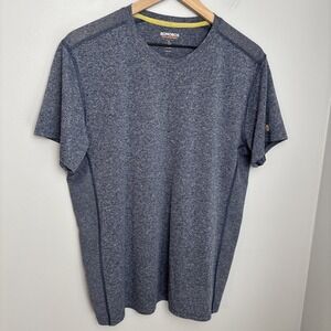 Bonobos Men's Large Good Sport T-Shirt Slim‎ Fit Knit Training Gym Running Blue